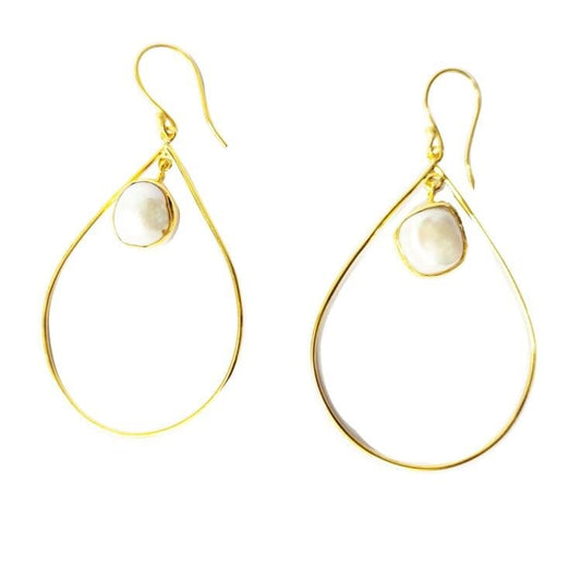 Arabella Baroque Pearl Teardrop Earrings - G x G Collective