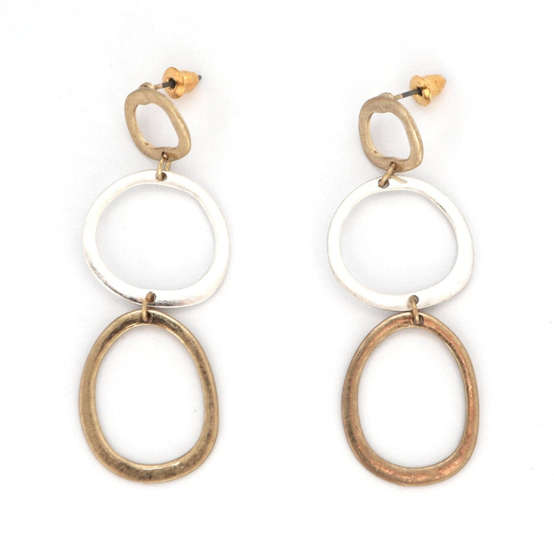 Ava Circle Earrings - Avail in Gold & Silver - G x G Collective