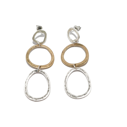 Ava Circle Earrings - Avail in Gold & Silver - G x G Collective