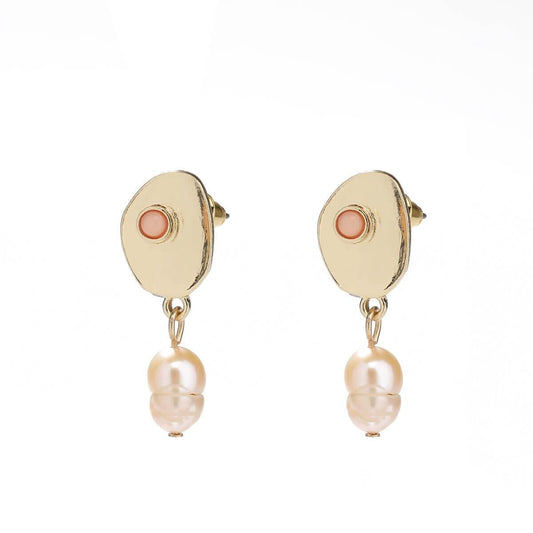 Joanne Freshwater Pearl Earrings - Avail Midnight, Pink & White Pearl - G x G Collective