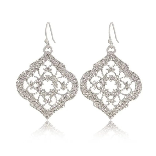 JOSIE SILVER Moroccan style EARRINGS - G x G Collective