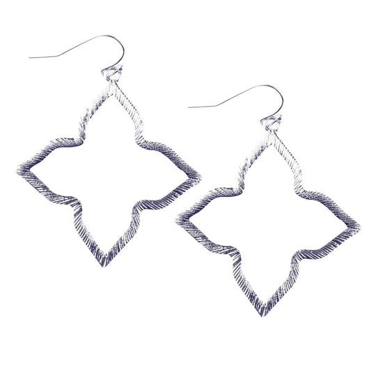 June Moroccan style star Silver Earrings - G x G Collective