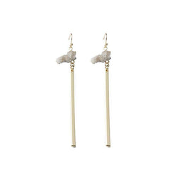 Alison natural quartz earrings - G x G Collective