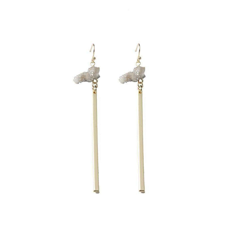 Alison natural quartz earrings - G x G Collective