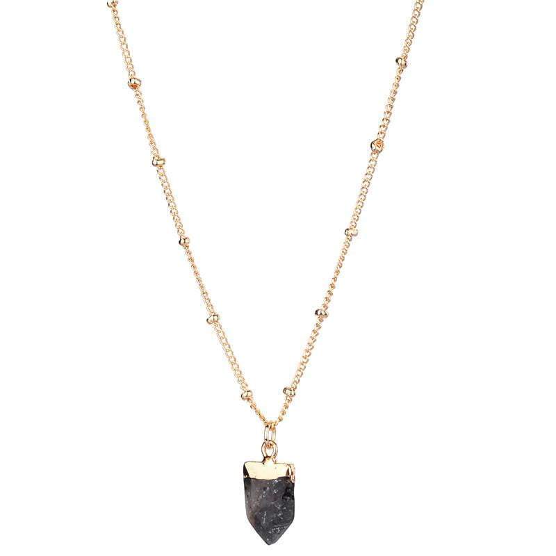 Amy natural stone necklace - Avail in 7 different stones - G x G Collective