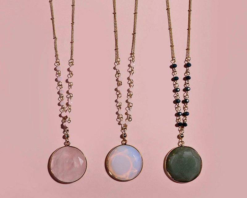 April natural stone necklace - G x G Collective