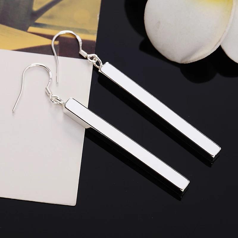 Ariana Sterling Silver Pole Earrings 