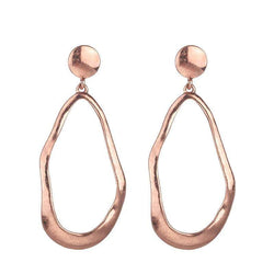 Bridget brushed metal earrings - Rose Gold - G x G Collective