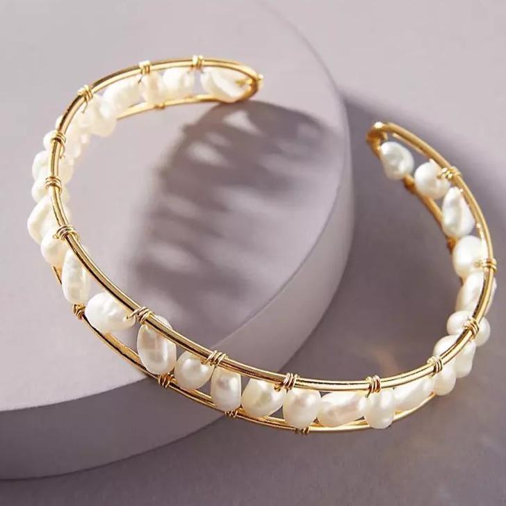 Deborah Freshwater Pearl Adjustable Bangle