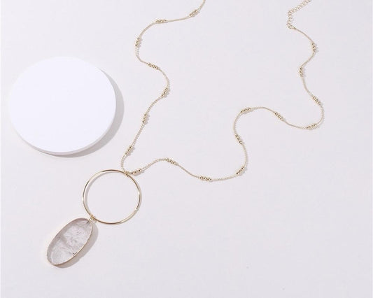 EDWINA CLEAR QUARTZ NECKLACE