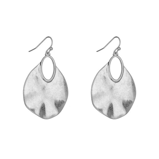 Effie Brushed Metal Earrings in Gold & Silver - G x G Collective