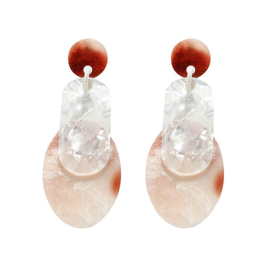 Gemma Large Resin Statement Earrings 