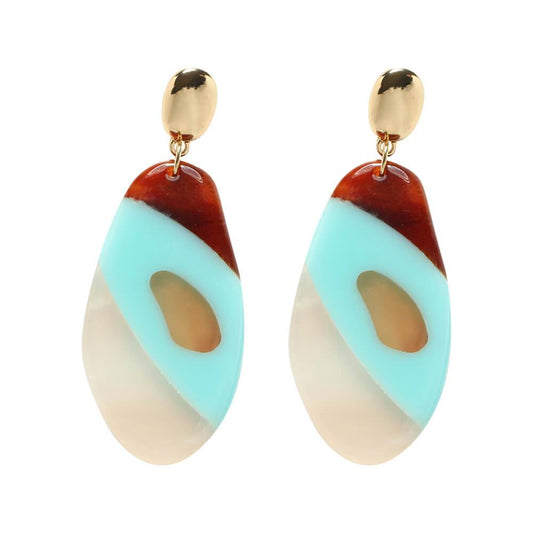 Inas resin statement earrings