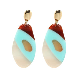 Inas resin statement earrings