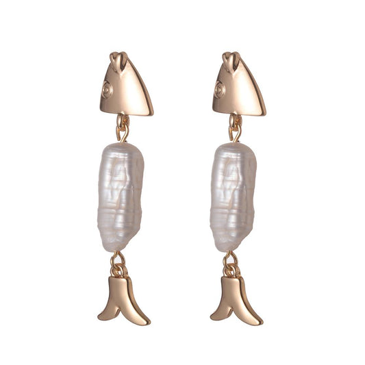 Marilyn Freshwater Fish Pearl Earrings - G x G Collective