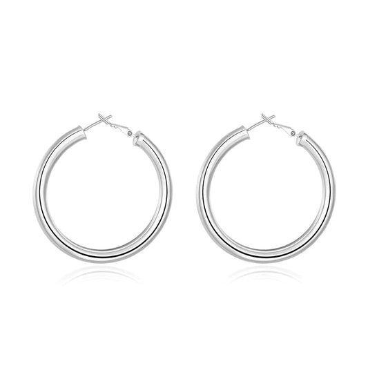 Marilyn Sterling Silver Hoop Earrings