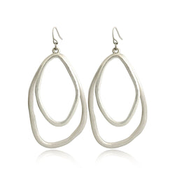 Melissa Silver Geometric Earrings - G x G Collective