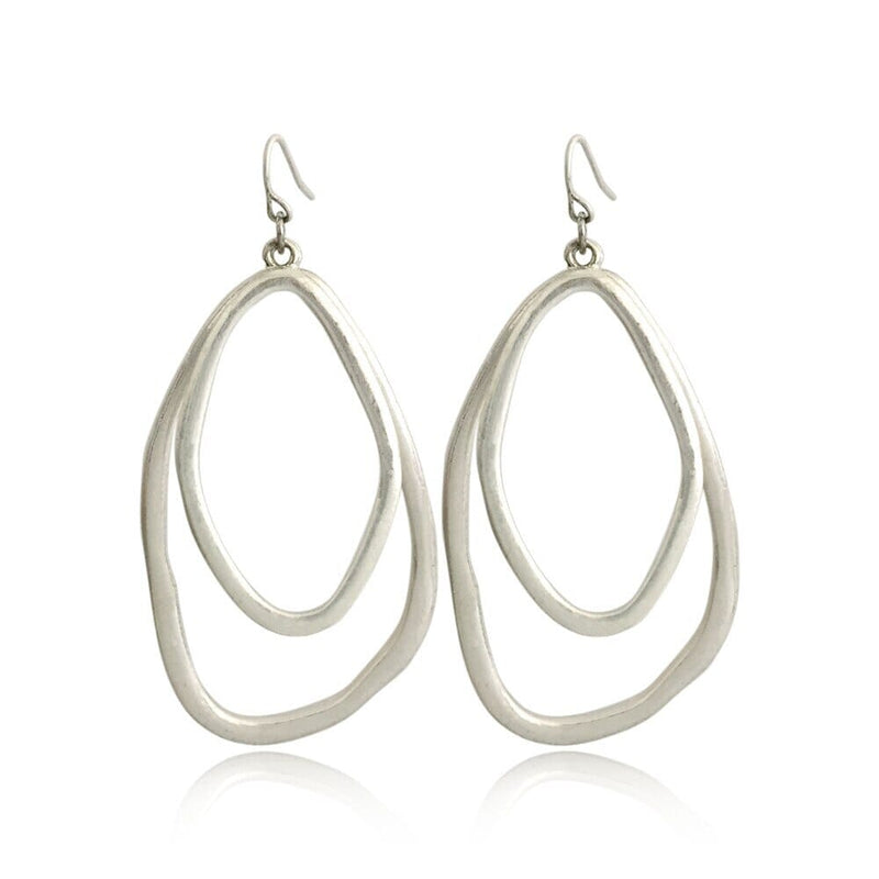 Melissa Silver Geometric Earrings - G x G Collective