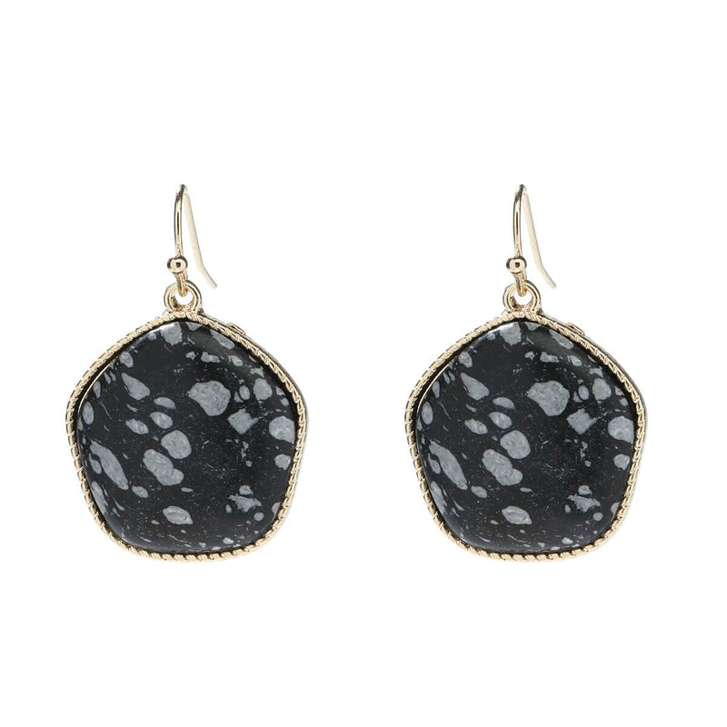 Michelle Hexagon Semi - precious Earrings - Avail in multiple colours and stones - G x G Collective