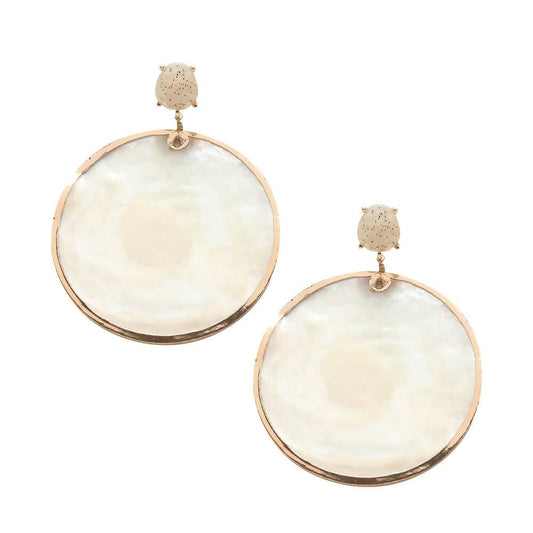 Capiz Shell Statement Earrings