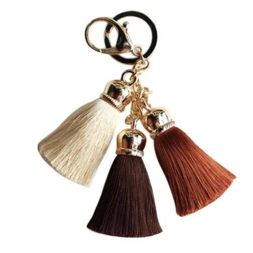 Silky three colour Tassel Key Chain/Bag Charm - G x G Collective