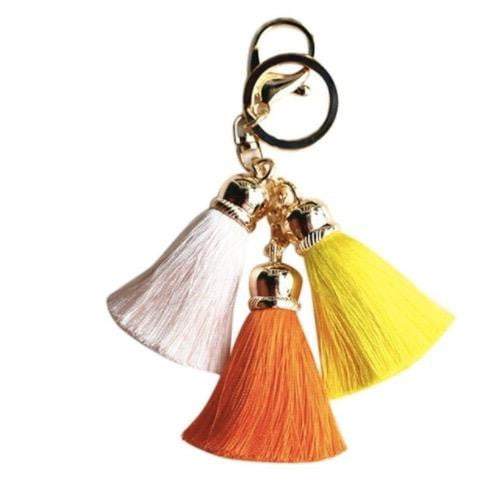 Silky three colour Tassel Key Chain/Bag Charm - G x G Collective