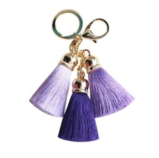 Silky three colour Tassel Key Chain/Bag Charm - G x G Collective