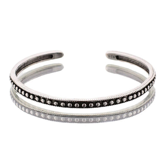 Tyler Polka Dot Sterling Silver Bangle