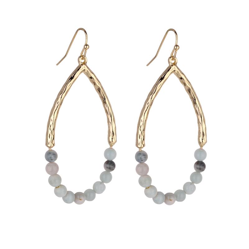 Ursula natural stone earrings - Avail in Multiple different Stones